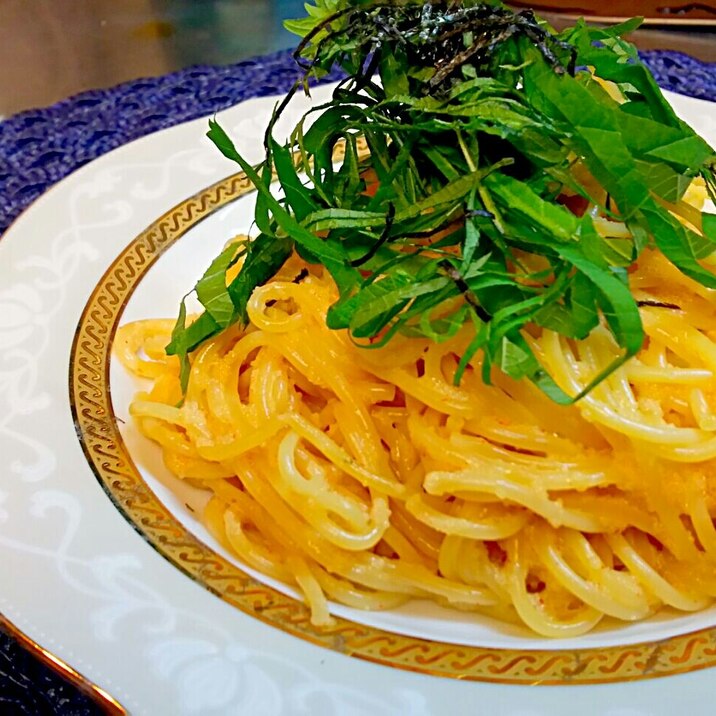 驚くほど簡単！！明太子パスタ！